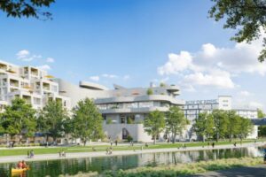 Vue du canal du projet des Magasins Généraux